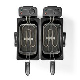 Nedis KADF601FSR Dubbele Frituurpan Aluminium (2x 3L, 3600W)