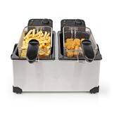 Nedis KADF601FSR Dubbele Frituurpan Aluminium (2x 3L, 3600W)