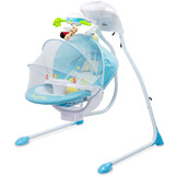 Caretero Bugies Babyschommel Elektrische (Blauw, Timer, Draaibare zitting, Verlichting)
