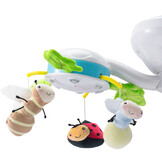 Caretero Bugies Babyschommel Elektrische (Blauw, Timer, Draaibare zitting, Verlichting)