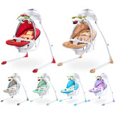 Caretero Bugies Babyschommel Elektrische (Blauw, Timer, Draaibare zitting, Verlichting)