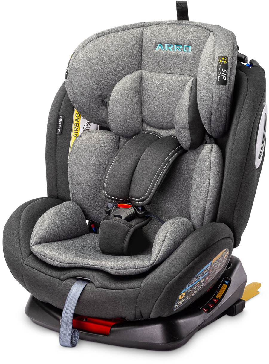 Caretero Arro Autostoel met Isofix (Grijs, 360° draaibaar, 0-36 kg)