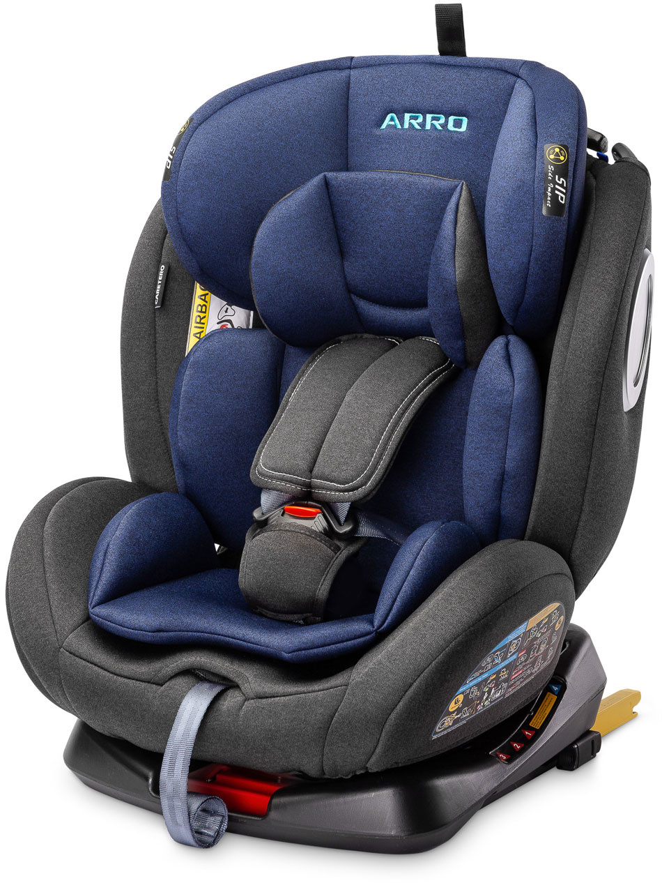 Caretero Arro Autostoel met Isofix (Marineblauw, 360° draaibaar, 0-36 kg)