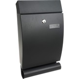 Malatec 12329 Wandbrievenbus met Krantenrol - Antraciet