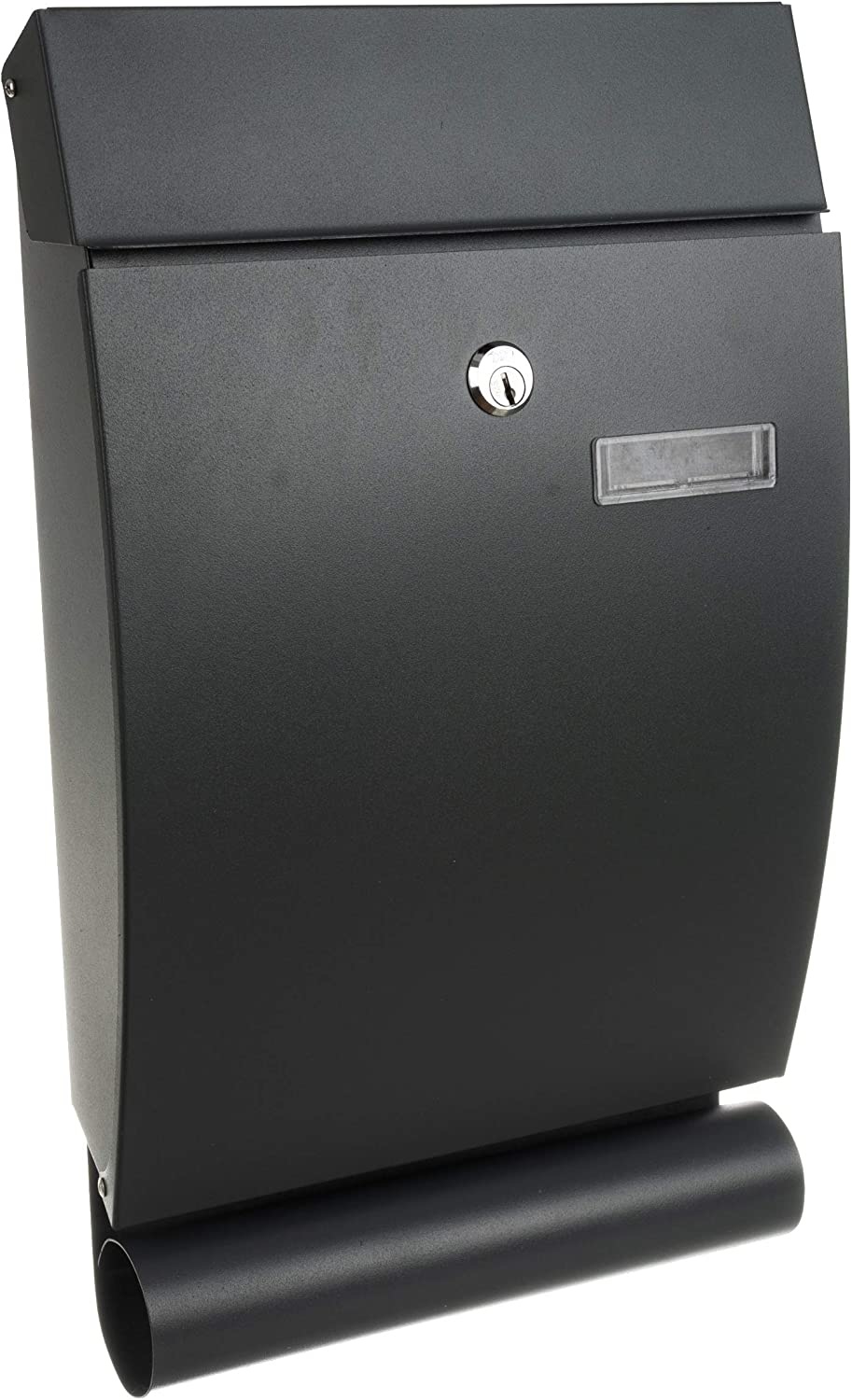 Malatec 12329 Wandbrievenbus met Krantenrol - Antraciet