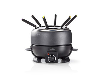 Nedis FCFO110EBK6 Fondueset voor 6 Personen