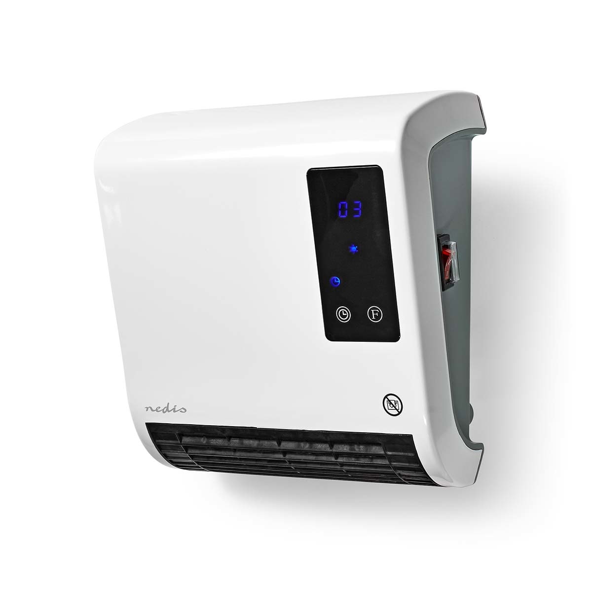 Nedis HTBA20WT Badkamer Verwarming (2000W, Thermostaat, Ruimtes tot 20 m², Afstandsbediening)