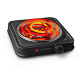 Esperanza Etna Elektrische Kookplaat (Zwart, 1000W)