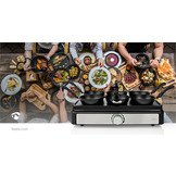 Nedis FCRA310FBK6 Wokset + Bakplaat voor 6 Personen