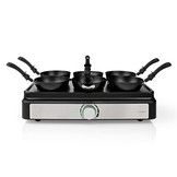 Nedis FCRA310FBK6 Wokset + Bakplaat voor 6 Personen