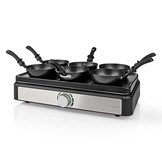 Nedis FCRA310FBK6 Wokset + Bakplaat voor 6 Personen