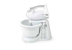Nedis KAHM110CWT Handmixer met Mengkom - 200W