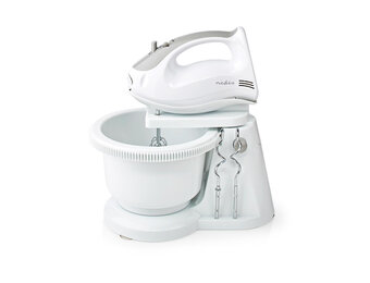 Nedis KAHM110CWT Handmixer met Mengkom - 200W