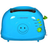 Esperanza EKT003B Broodrooster Smiley (7 standen, Ontdooifunctie, Blauw)