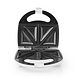 Nedis Nedis KASM100WT Tosti Ijzer (800W, Anti-aanbaklaag, Wit) Nedis Nedis KASM100WT Tosti Ijzer (800W, Anti-aanbaklaag, Wit)