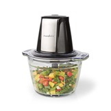 Nedis KAMC300CGY Hakmolen met 1L Glazen Kom (500W, 1 snelheid)