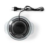 Nedis KAMC300CGY Hakmolen met 1L Glazen Kom (500W, 1 snelheid)