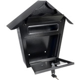 Malatec 12328 Wandbrievenbus (Zwart, 2 sleutels)