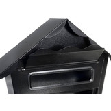 Malatec 12328 Wandbrievenbus (Zwart, 2 sleutels)