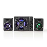 Nedis GSPR31021BK Subwoofer Gaming Speakerset (Geschikt voor PC, USB gevoed, 33W)