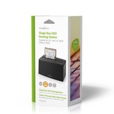 Nedis HDDUSB3210BK Docking Station voor 1x HDD/SSD (USB 3.2 Gen1, SATA III, Kloonfunctie)