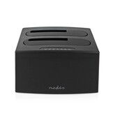 Nedis HDDUDB3210BK Docking Station voor 2x HDD/SSD (USB 3.2 Gen1, SATA III, Kloonfunctie)