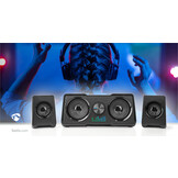Nedis GSPR21022BK Subwoofer Gaming Speakerset (Geschikt voor PC, USB gevoed, 48W)