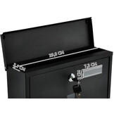 Malatec 6244 Wandbrievenbus met Krantenrol - Zwart