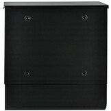 Malatec 6244 Wandbrievenbus met Krantenrol - Zwart