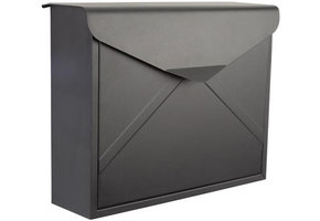 Perel Verona Wandbrievenbus - Zwart