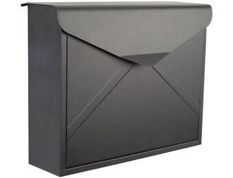 Perel Verona Wandbrievenbus - Zwart