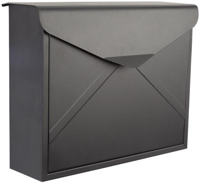 Perel Verona Wandbrievenbus - Zwart