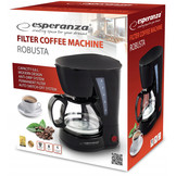 Esperanza Robusta Koffiezetapparaat (6-Kops, Anti-druppelfunctie, Herbruikbaar filter, Automatische uitschakeling)