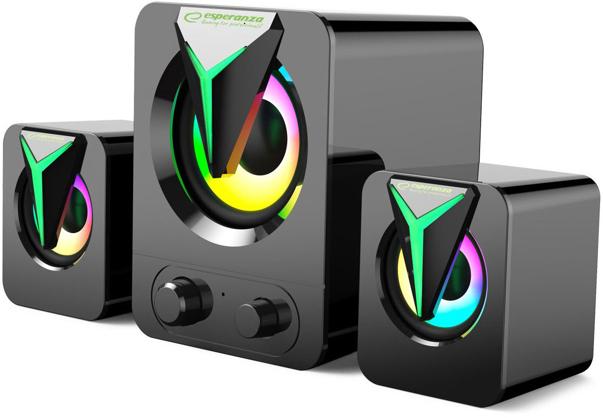Esperanza Soprano Subwoofer Gaming Speakerset (5 watt, USB gevoed, LED)