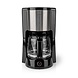 Nedis Nedis KACM260EBK Koffiezetapparaat (12-Kops, Anti-druppelfunctie, Herbruikbaar filter, Automatische uitschakeling) Nedis Nedis KACM260EBK Koffiezetapparaat (12-Kops, Anti-druppelfunctie, Herbruikbaar filter, Automatische uitschakeling)