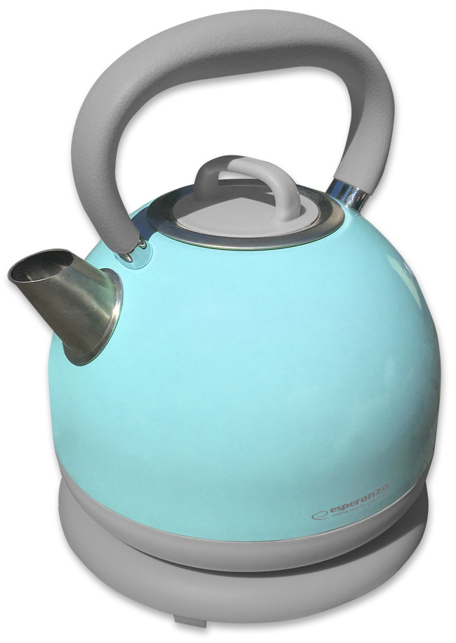 Esperanza Lena Elektrische Waterkoker Retro (1,7 Liter, 2200W, Lichtblauw)