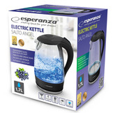 Esperanza Salto Angel Elektrische Waterkoker (1,7 Liter, 2200W, Zwart)