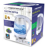Esperanza Salto Angel Elektrische Waterkoker (1,7 Liter, 2200W, Wit)