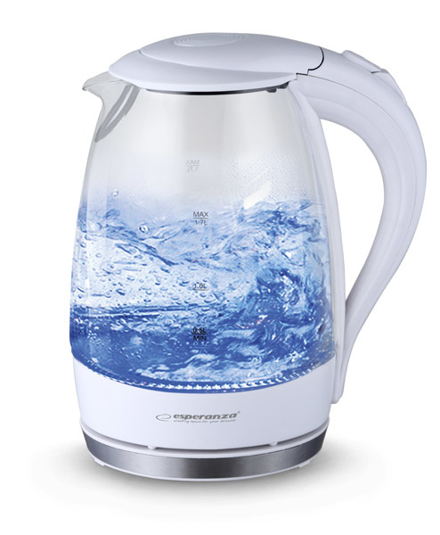Esperanza Salto Angel Elektrische Waterkoker (1,7 Liter, 2200W, Wit)