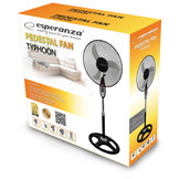 Esperanza Typhoon Statiefventilator Zwart - Ø 40 cm