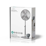 Nedis FNST20ECR40 Statiefventilator Ø 40 cm - Chroom