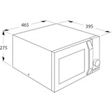 Severin MW 7761 Solo Magnetron 20L met Keramische Bodem - Zwart