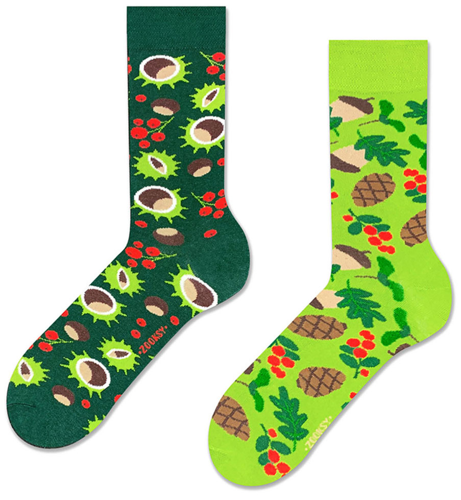 Zooksy mixTURY 2-pack Sokken - Forest