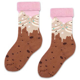 Zooksy Warm winter Terry Sokken - Hot Chocolate