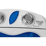 Adler AD 8051 Mini Wasmachine Blauw met Centrifuge - Vulgewicht 3 kg