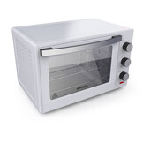 BROCK Electronics Oven TO 3001 WH (30 liter, Hetelucht, Grill, Wit)