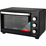BROCK Electronics Oven TO 4801 BK (48 liter, Hetelucht, Grill, Zwart)