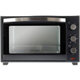 BROCK Electronics Oven TO 4801 BK (48 liter, Hetelucht, Grill, Zwart)