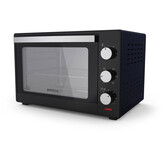 BROCK Electronics Oven TO 3001 BK (30 liter, Hetelucht, Grill, Zwart)