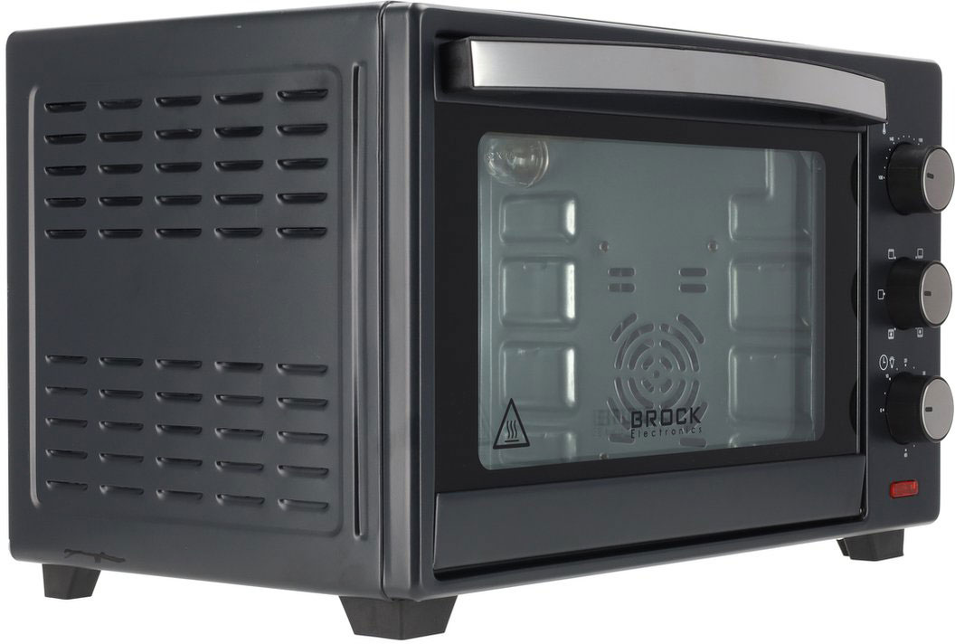 BROCK Electronics Oven TO 3001 BK (30 liter, Hetelucht, Grill, Zwart)